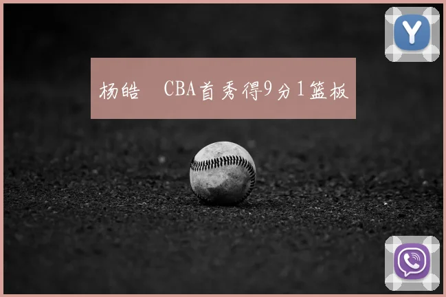 杨皓喆CBA首秀得9分1篮板